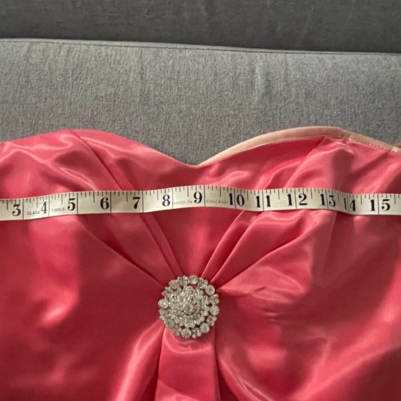 Pink Prom Dress corset tie back - Picture 5 of 9